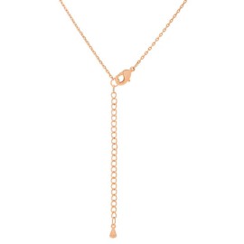 J.Goodin Rose Gold Finish Initial V Pendant Necklace Genuine Rose Gold Finish
