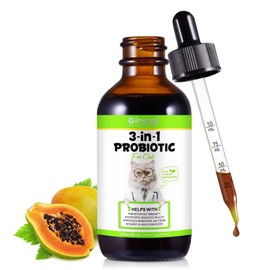 Probiotic 3 in 1 for Dogs Gastrointestinal Support, Gut Health, Diarrhoea Treatment, Yeast Infection Treatment, Digestive Care for all Breeds & Ages, 60ml.