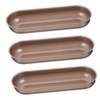 BIUDECO 3Pcs Nonstick Long Bread Mold Baking Pan for Hot
