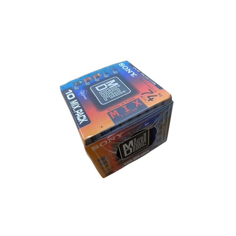 SONY MD 74 Minutes 10 Pack Color Mix