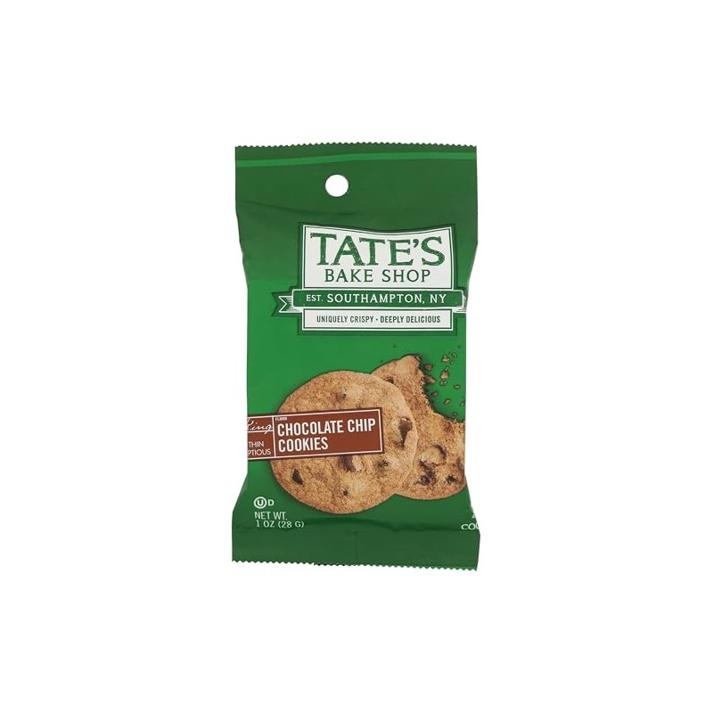 Tate's Bake Shop Chocolate Chip Cookies, Kosher, 2 Cookies, 1