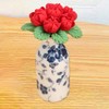 1:12 Scale Dollhouse Miniature Resin Roses, Artificial Mini Flowers for