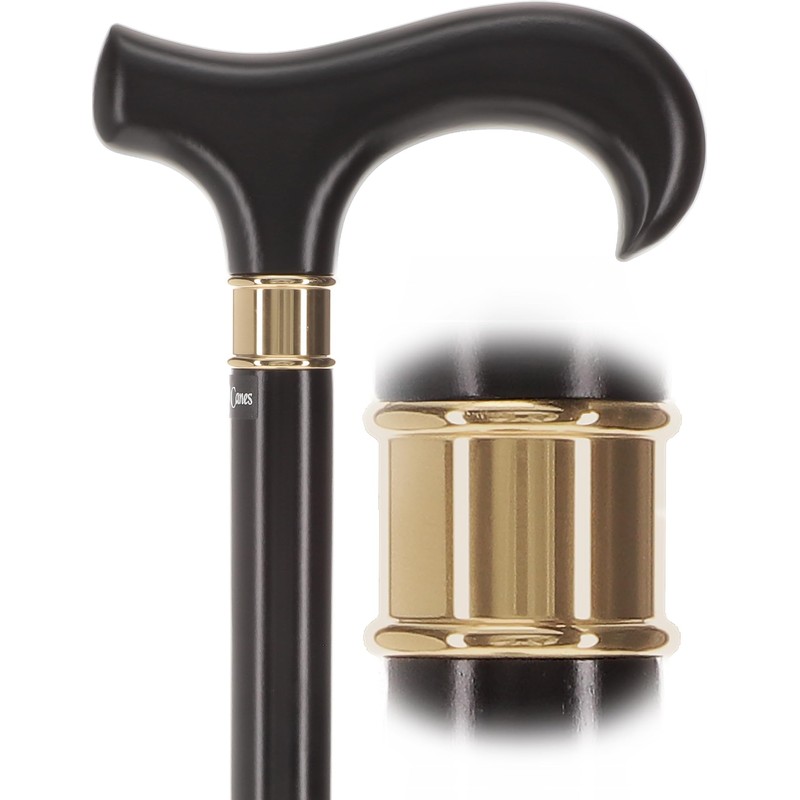 Royal RC Canes Super Strong Sleek Black Derby Walking Cane