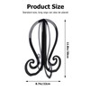 HUIYELOVE 5 Pack Wig Stand Plastic Wig Holders Black 11.61