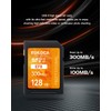 Ediloca SD Card 128GB, V60 Memory Card up to 300MB/s