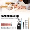 38Pcs Pocket Hole Jig 15 Degree Woodworking Guide Oblique Drill