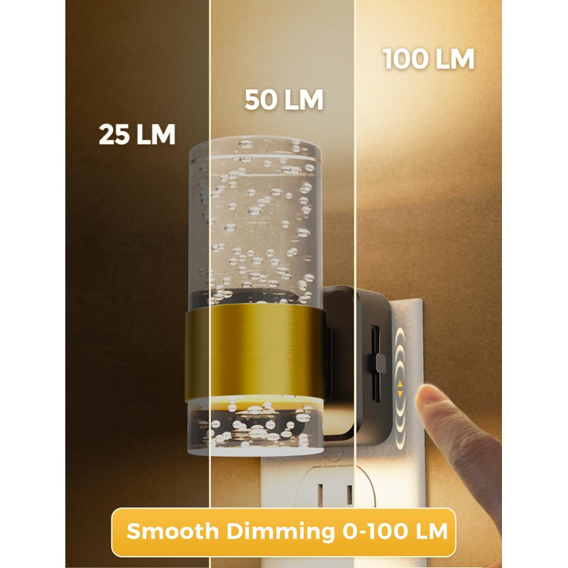 L LOHAS LED Night Light,Dimmable Night Lights Plug into Wall,