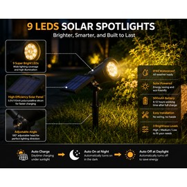 Outdoor Waterproof Spot Light Solar Garden LED Landscape Patio Decor