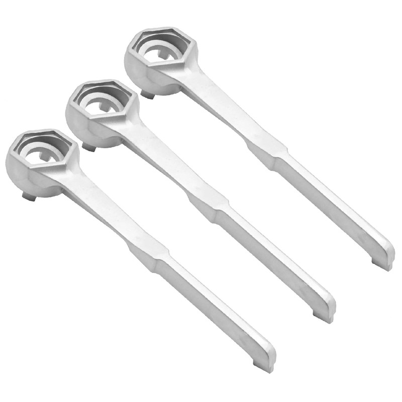 ZUDKSUY 3Pcs Aluminum Gallon Bung Wrench, Lightweight Drum Wrench, Non