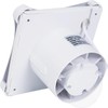 Hon&Guan 100mm Badlüfter mit LED, 95m³/h Wandventilator Abluftventilator, IP44 Ablüfter