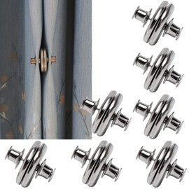 7 Pairs Curtain Magnets Closure, Magnetic Curtain Clips for Indoor Outdoor Curtains Prevent Light Leaking, Strong Curtain Weights Magnets for Pergola Patio Gazebo Cabana, Plus Size 0.98inch