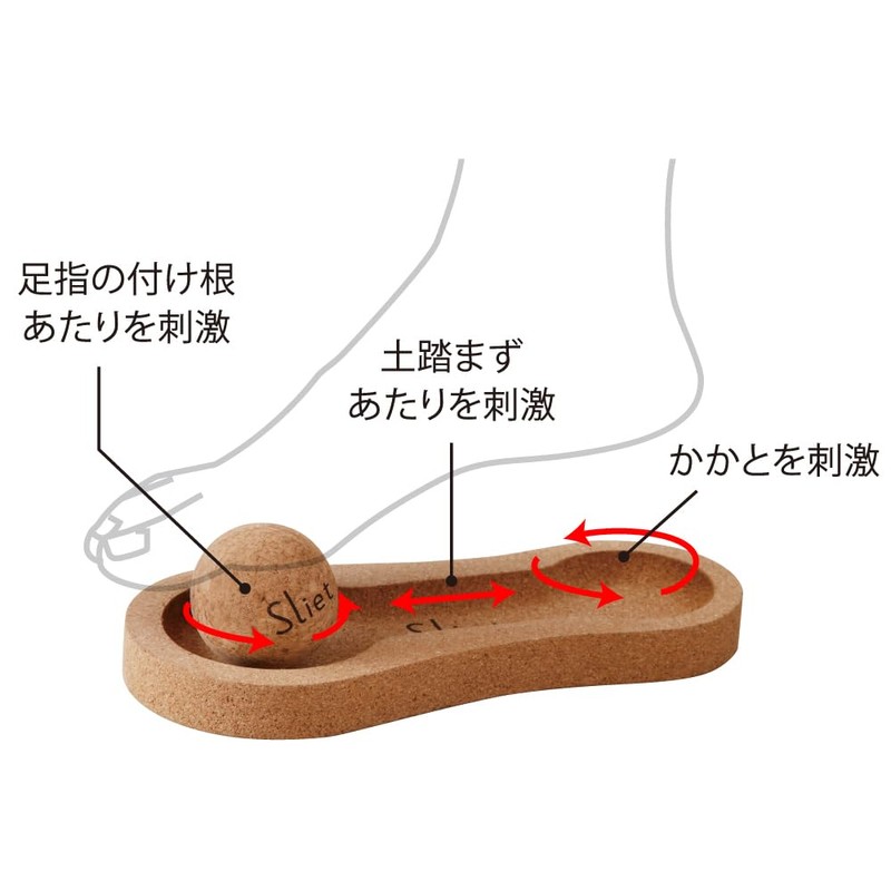 Alphax Foot Massage Ball Foot Cork Sliet Foot