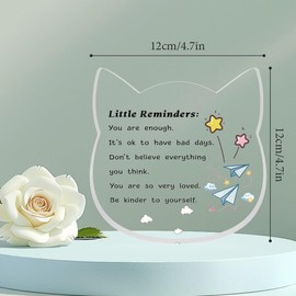 Inspirational Gifts For Women,Inspirational Acrylic,"You Are Enough,It'S Ok To Have Bad Days"Gift,Christmas Gifts,Gift For Her Women Girls Sister Best Friends Bestie Colleague Graduation Birthday