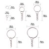 Swpeet 300Pcs Key Chain Rings Kit, 100Pcs Keychain Rings with