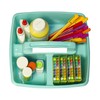 Storex 3-Compartment Small Caddy – Multipurpose Classroom Organizer with Handle,