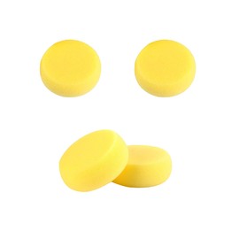 4 Pcs Round Painting Sponge WAFJAMF 2.96inch Yellow Craft Sponges Clay Sponge for Face Painting Art Crafts