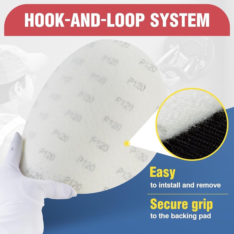 POWER PRO 2100 - Perforated Drywall Sanding Abrasive Discs 9-Inch/225mm
