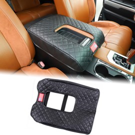 Aunginsy Car Leather Center Console Protector Cover Compatible with Toyota Tundra 2007-2020 Center Console Armrest Seat Box Cover Cushion Lid Protector Pad Waterproof Anti-Scratch Interior Accessories