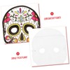 TEHAUX Day of The Dead Paper Masks 6pcs Decorative Masks