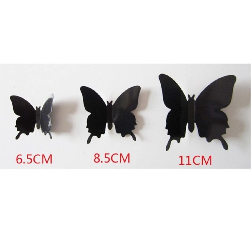 Jaamso Royals 'Red and Black 3D Butterflies' Wall Sticker 2