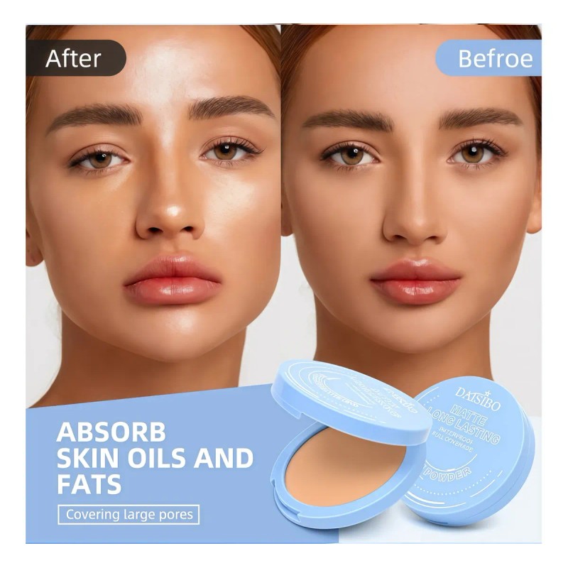 Base De Maquillaje Polvo Compacto Fijador Matte