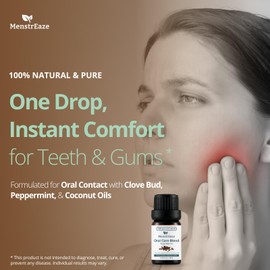 Oral Care Blend of Clove Bud, Peppermint & Coconut Oil, 100% Pure Natural Clove Oil for Teeth & Gums, Expertly Solution for Oral Care, and Hair, Diffuser & Soap Making Scent - 0.34 Fl Oz