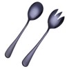 2 Pcs Steel Salad Spoon Salad Spoon Fork Serving Set