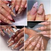 Fcozpjk 3D Sculpting Gel for Nail Art, 2PCS 10g Clear