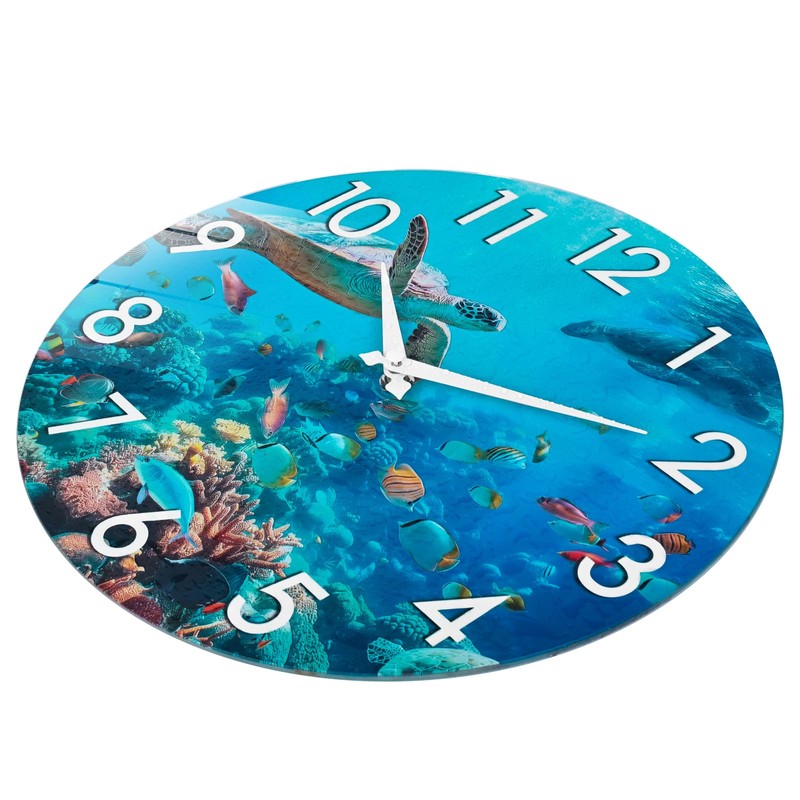 Large Outdoor Clock Waterproof - Coastal Beach Nautical Ocean Wall