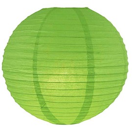 A Liittle Tree -Round Paper Lanterns Wedding Birthday Party Decorations (10 Inches /25 cm, Lime)