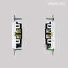 [40-Pack] PROCURU 20 Amp Decorator Commercial Grade Outlet Receptacle, Tamper