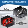 Center Console Dashboard Meter Panel Frame Trim Compatible with Mitsubishi