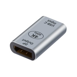 MIXVIRGO USB C to DisplayPort Adapter, Type C to DisplayPort Converter Type C Female to DP Female Adapter 4K 60Hz TypeC Input to Output Converter