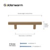 goldenwarm 10 Pack Champagne Bronze Drawer Handles 76mm Hole Centers