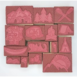 Camping Rubber Stamps