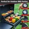 SUNLIFER Barrel Barbecue Charcoal Grill: Premium Spacious Outdoor BBQ Grill