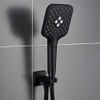 Gabrylly 3-Setting High Pressure Handheld Shower Head,Matte Black（only shower head）