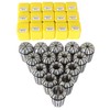 raseparter 15Pcs ER25 Spring Collet Set, Router Machine Collet Set