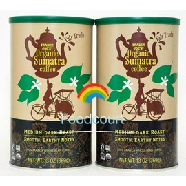 Trader Joe's 2 Packs Trader Joe's Organic Fair Trade Sumatra Whole Bean Coffee 13oz Each Pack
