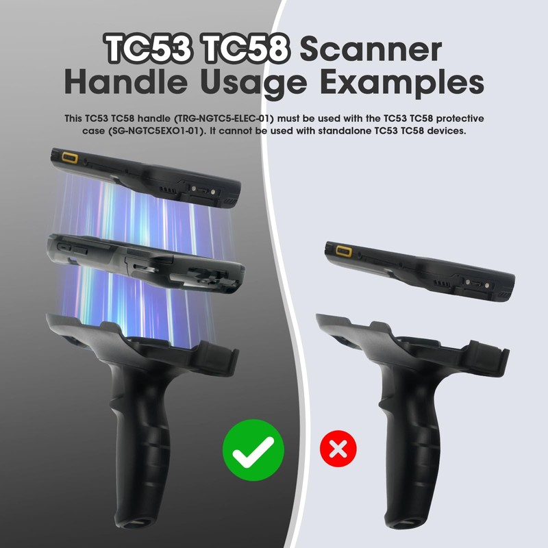 TC53 Trigger Handle for Zebra TC53 TC58 Handheld Barcode Scanner