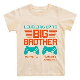 Big Brother Shirt for Little Boys Big Bro Announcement Tee Tops Toddler Sibling Reveal Clothes Outfit 3T