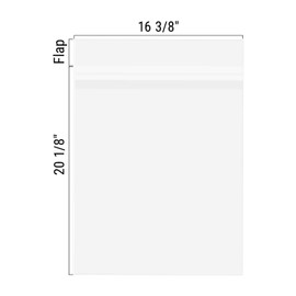 Golden State Art, 100 16 3/8x20 1/8 Crystal Clear Bag for mat Mattes