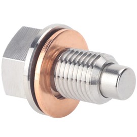 Oil Drain Plug (M12 x 1.25MM) Stainless Steel Magnetic Oil Drain Plug with Neodymium Magnet Fits for Toyota, Lexus, Nissan,Infiniti And More Vehicles