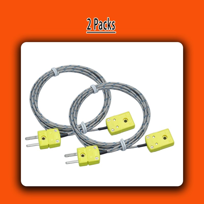 QDYXPXWH Compatible with Most K-Type thermocouples 78-inch K-Type thermocouple Extension