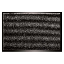 Utility Mats Apache Rib Doormat - Pepper Black