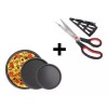 Addict Charolas Para Pizza + Tijeras Cortadoras Rebanadoras Pizza