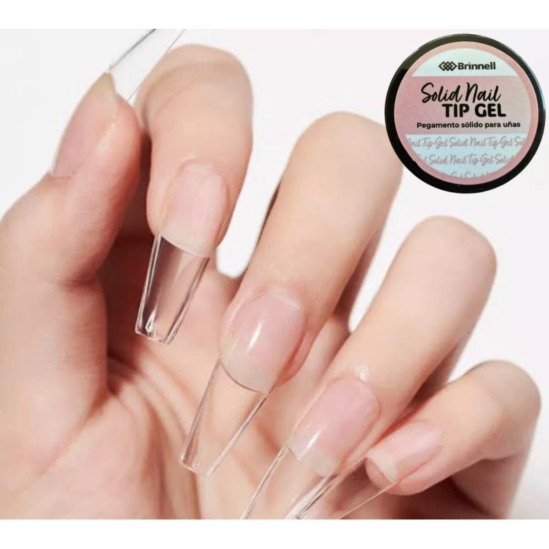 Brinnell Pegamento Solido Para Uña Press On Tips
