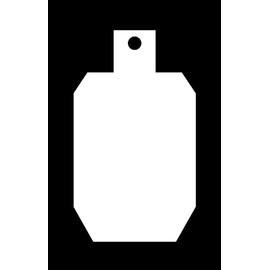 Steel Shooting Targets 7x12 IDPA/IPSC 3/8in. AR500 Metal Gong Silhouette