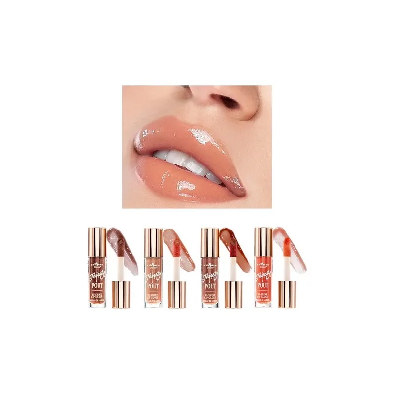 Italia Deluxe Set Gloss Labiales Thirsty Pout Hi Shine 4