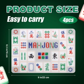 4pcs Mahjong Tile Shuffler, Durable Mahjong Tile Mixer Shuffler Cards Faster Mixing & Shuffling Must-Have Mah Jongg Accessories Gifts for Game Lovers